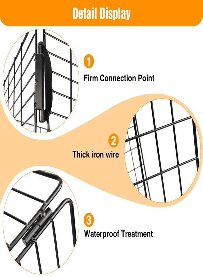 WEEROCK Tricycle Rear Basket Folding Large Capacity Baskets Steel Basket for 20 24 26 Inch Tricycles Trike, Black - Image 3